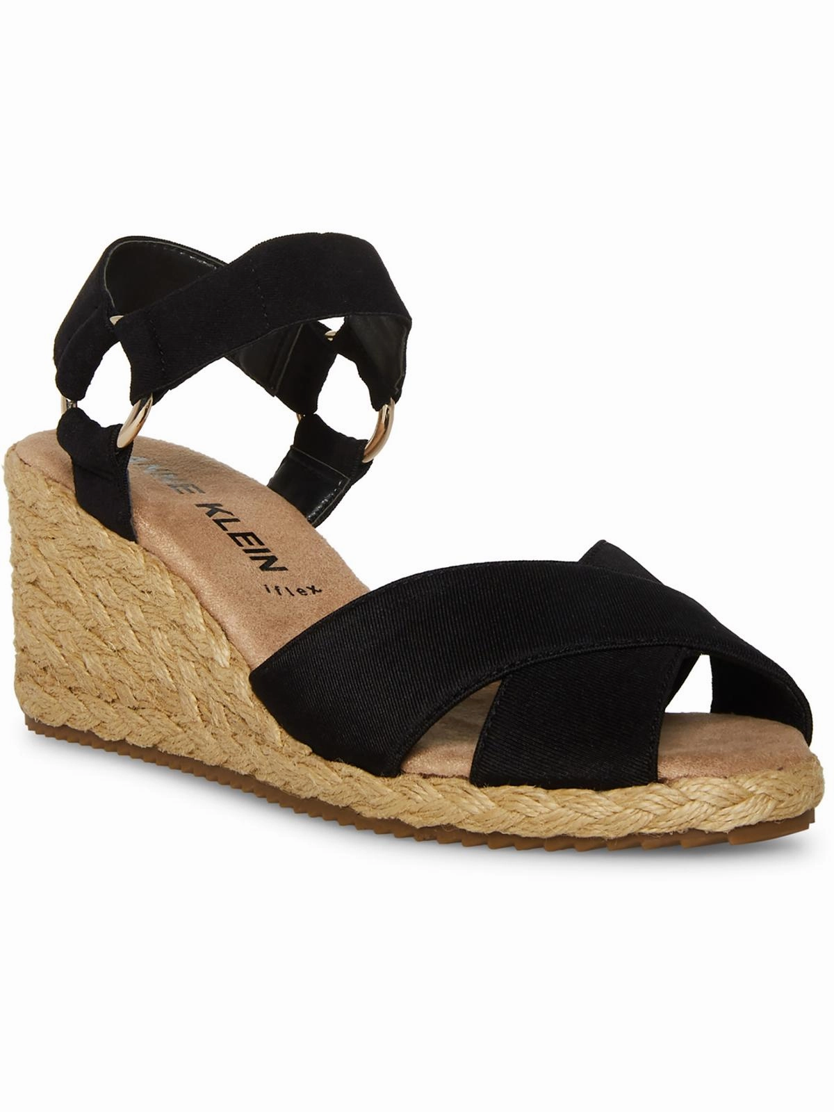 KELLIS Womens Ankle Strap Open Toe Wedge Sandals