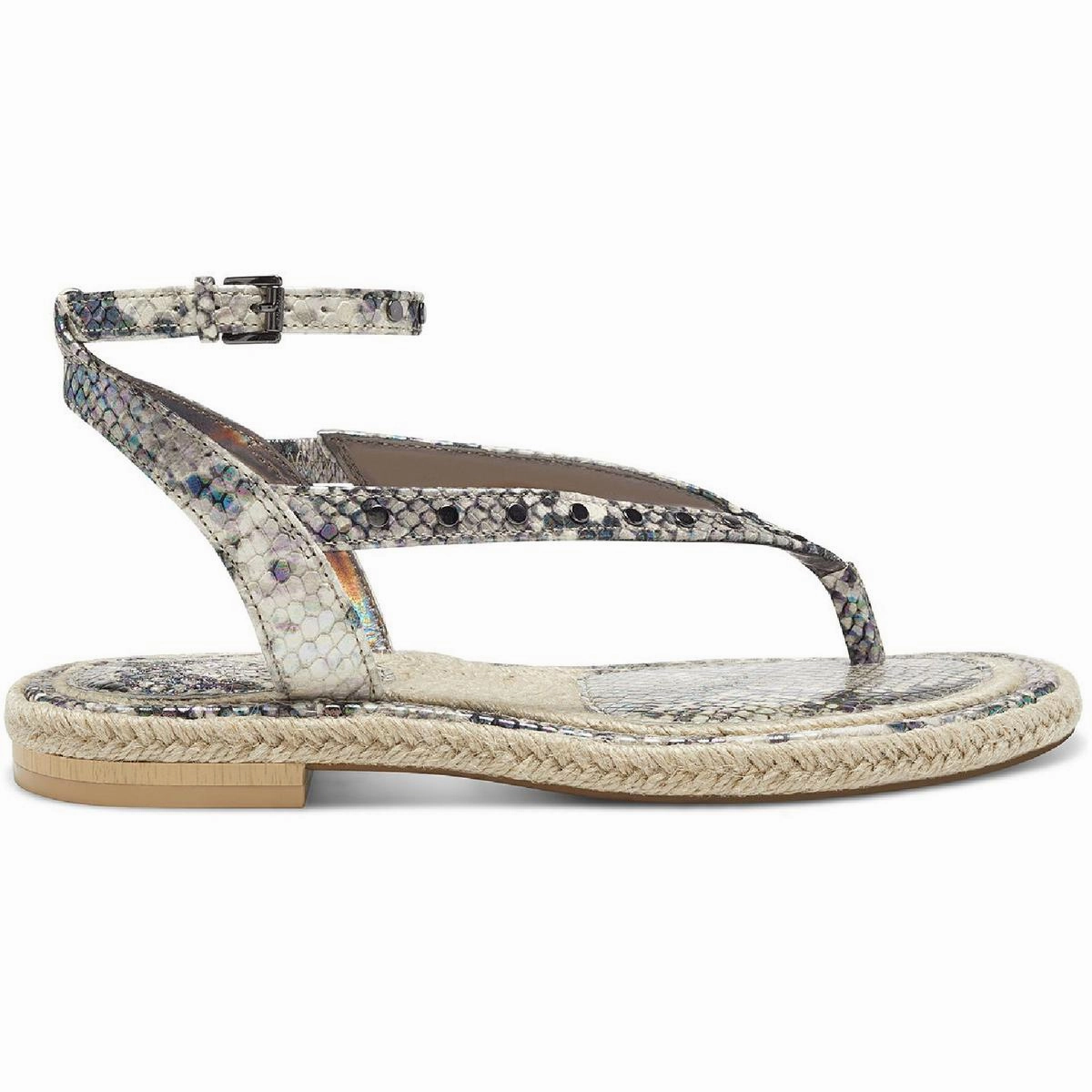 Kelmia Womens Leather Ankle Strap Strappy Sandals