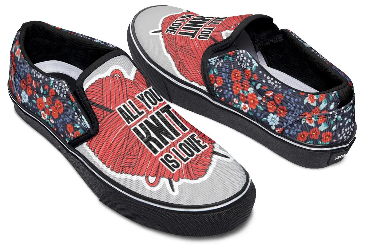 Knit Love Slip-On Shoes