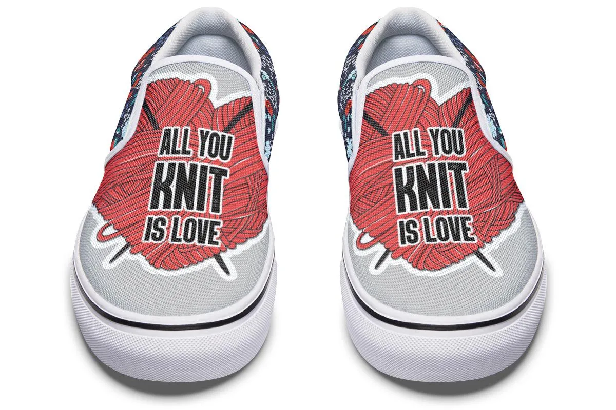 Knit Love Slip-On Shoes