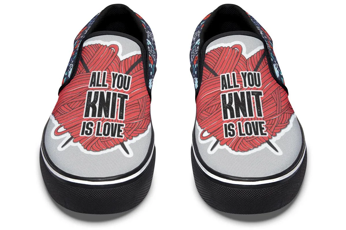 Knit Love Slip-On Shoes
