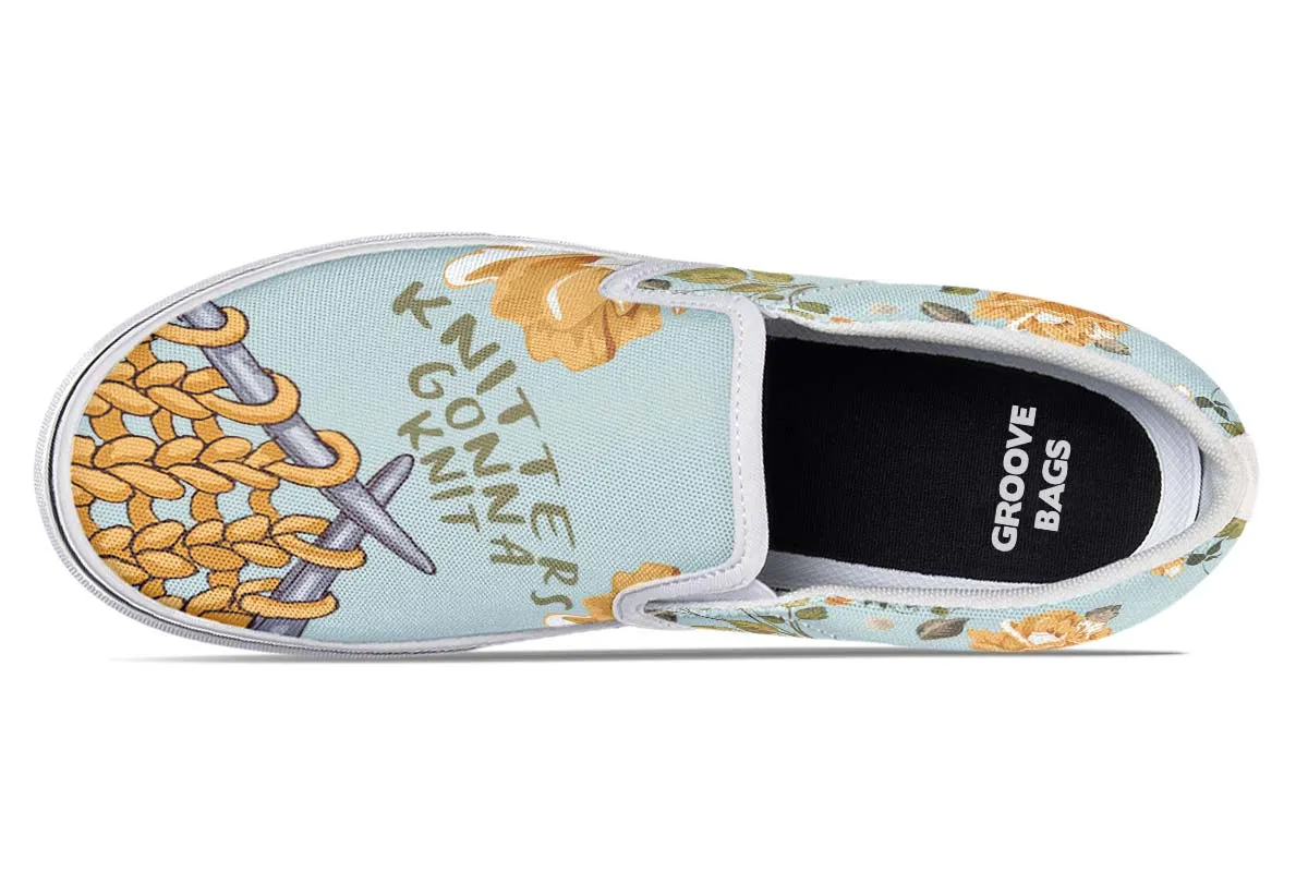 Knitters Gonna Knit Slip-On Shoes