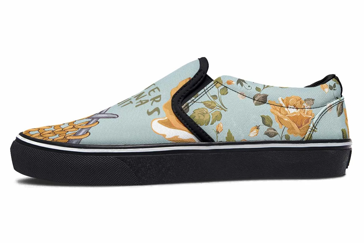 Knitters Gonna Knit Slip-On Shoes