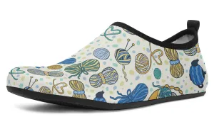 Knitting Lover Aqua Barefoot Shoes