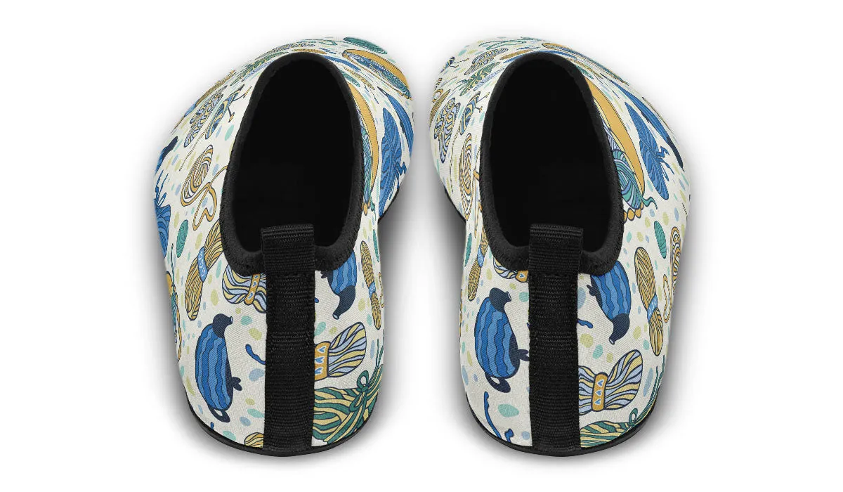 Knitting Lover Aqua Barefoot Shoes