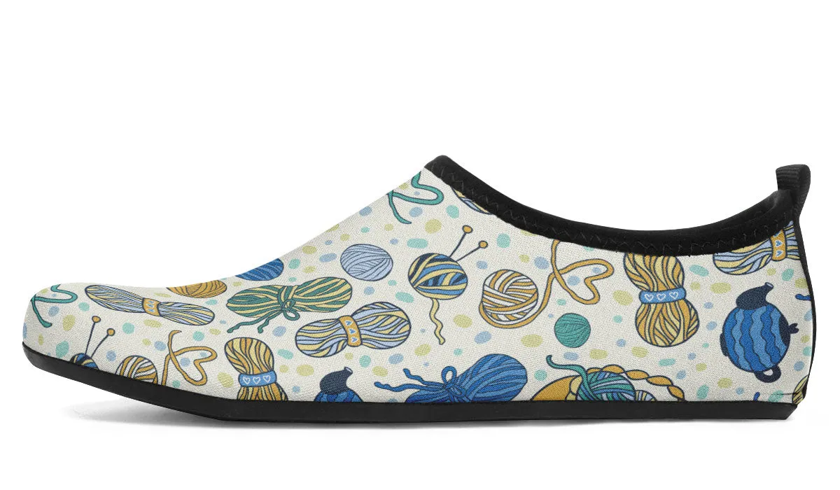 Knitting Lover Aqua Barefoot Shoes