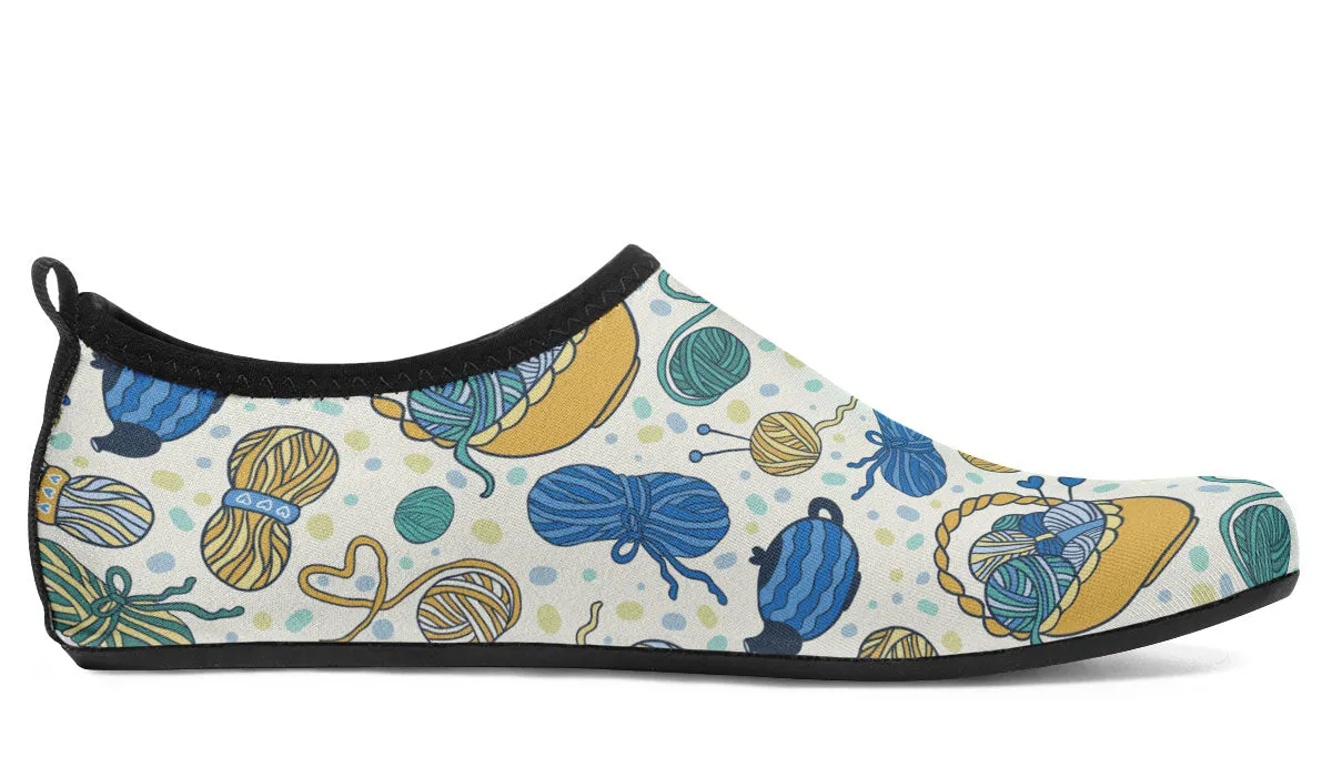 Knitting Lover Aqua Barefoot Shoes