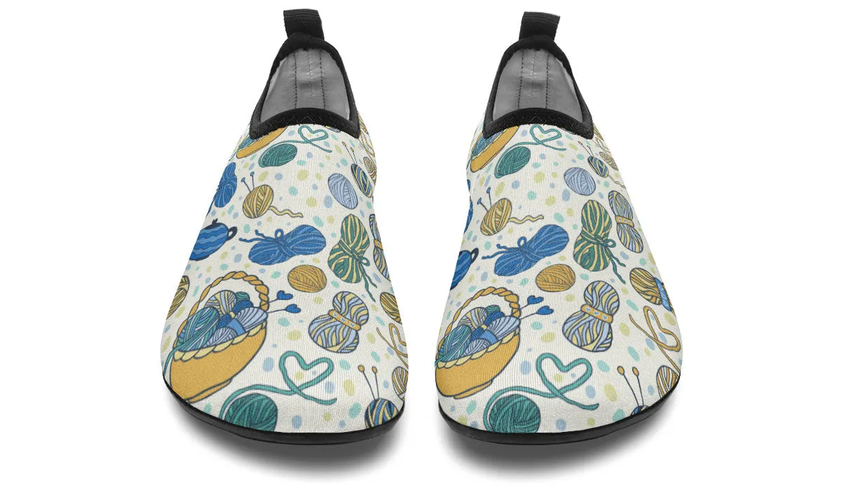 Knitting Lover Aqua Barefoot Shoes