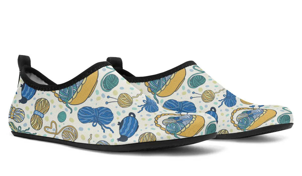 Knitting Lover Aqua Barefoot Shoes