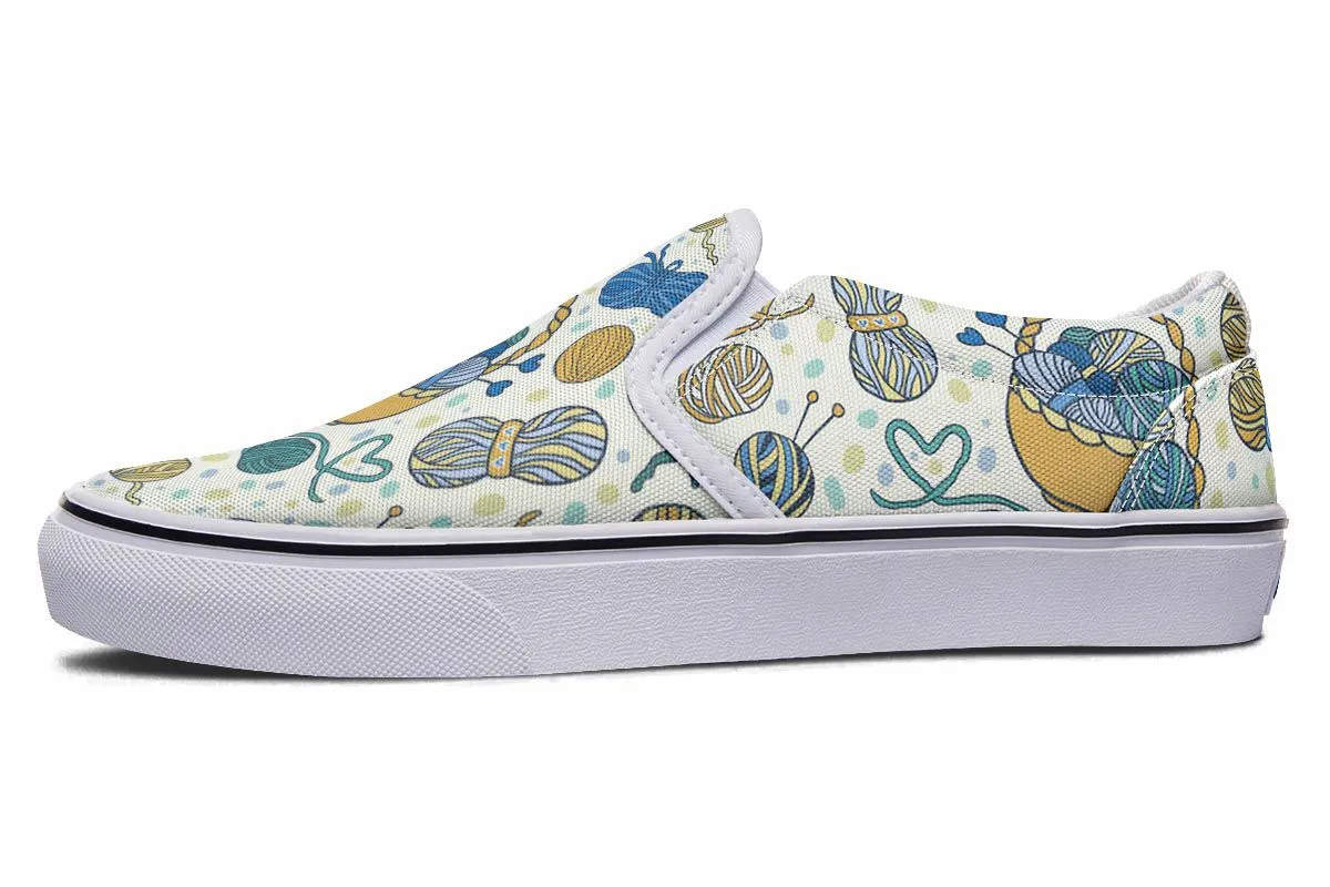 Knitting Lover Slip-On Shoes