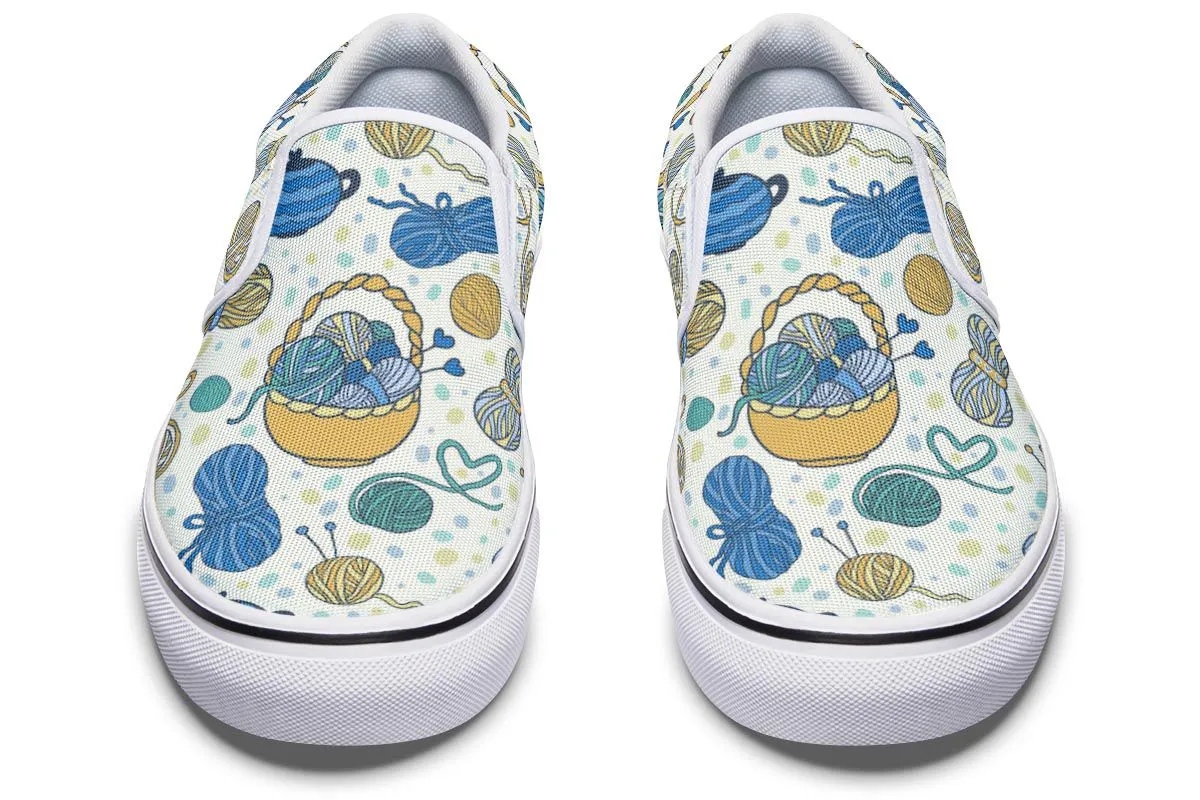 Knitting Lover Slip-On Shoes
