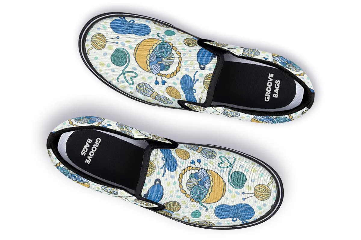 Knitting Lover Slip-On Shoes