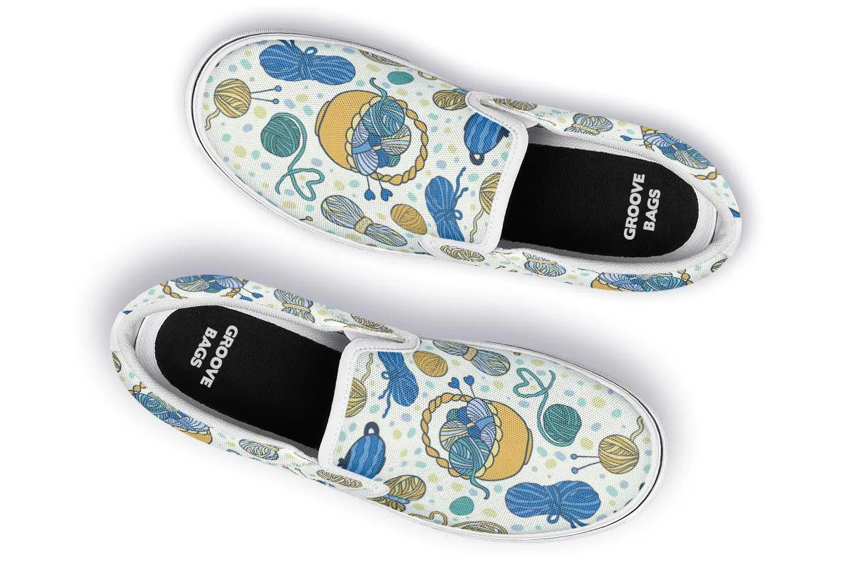 Knitting Lover Slip-On Shoes