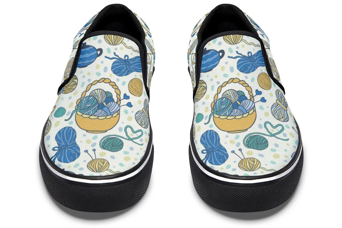 Knitting Lover Slip-On Shoes