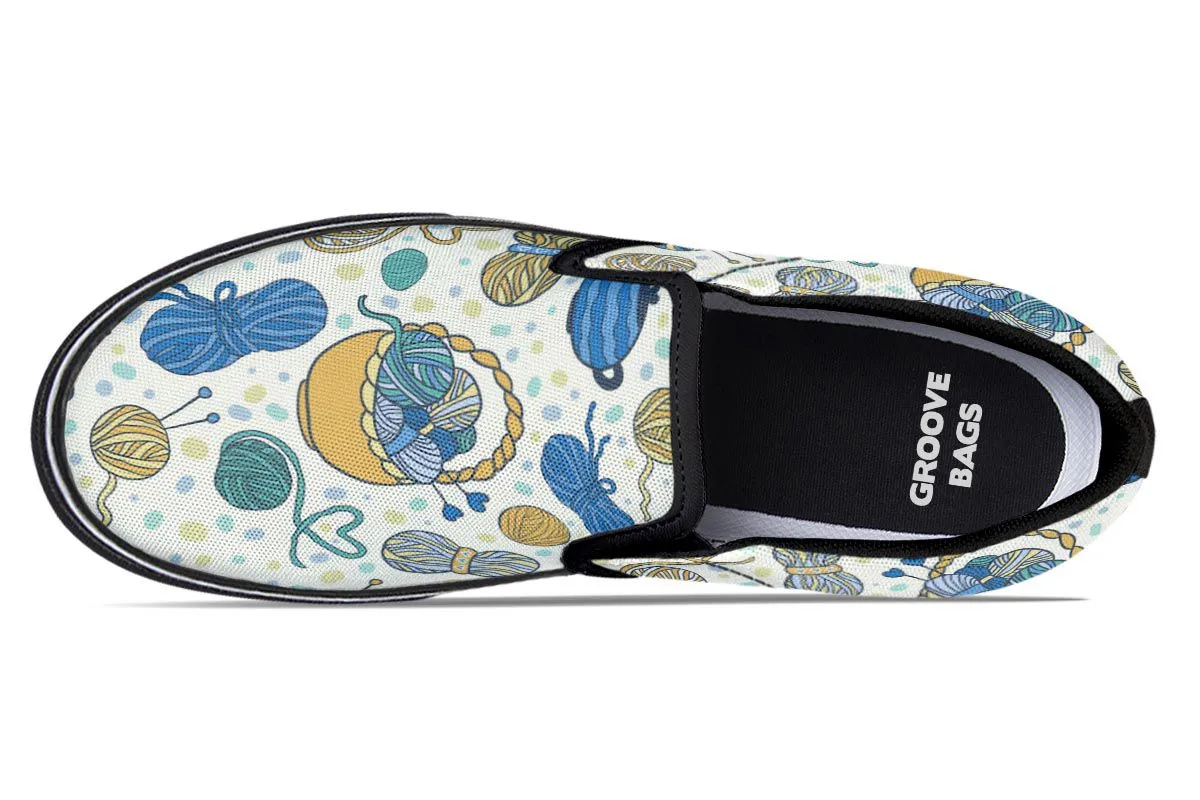 Knitting Lover Slip-On Shoes