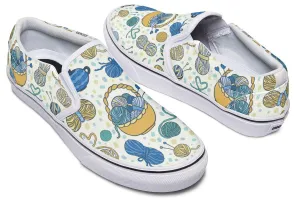 Knitting Lover Slip-On Shoes