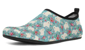 Komondor Flower Aqua Barefoot Shoes