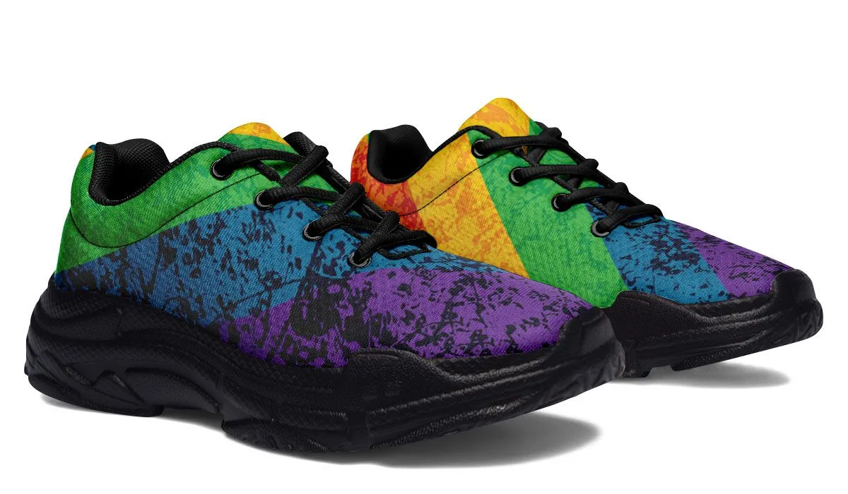 L G B T Q Pride Shoe Chunky Sneakers