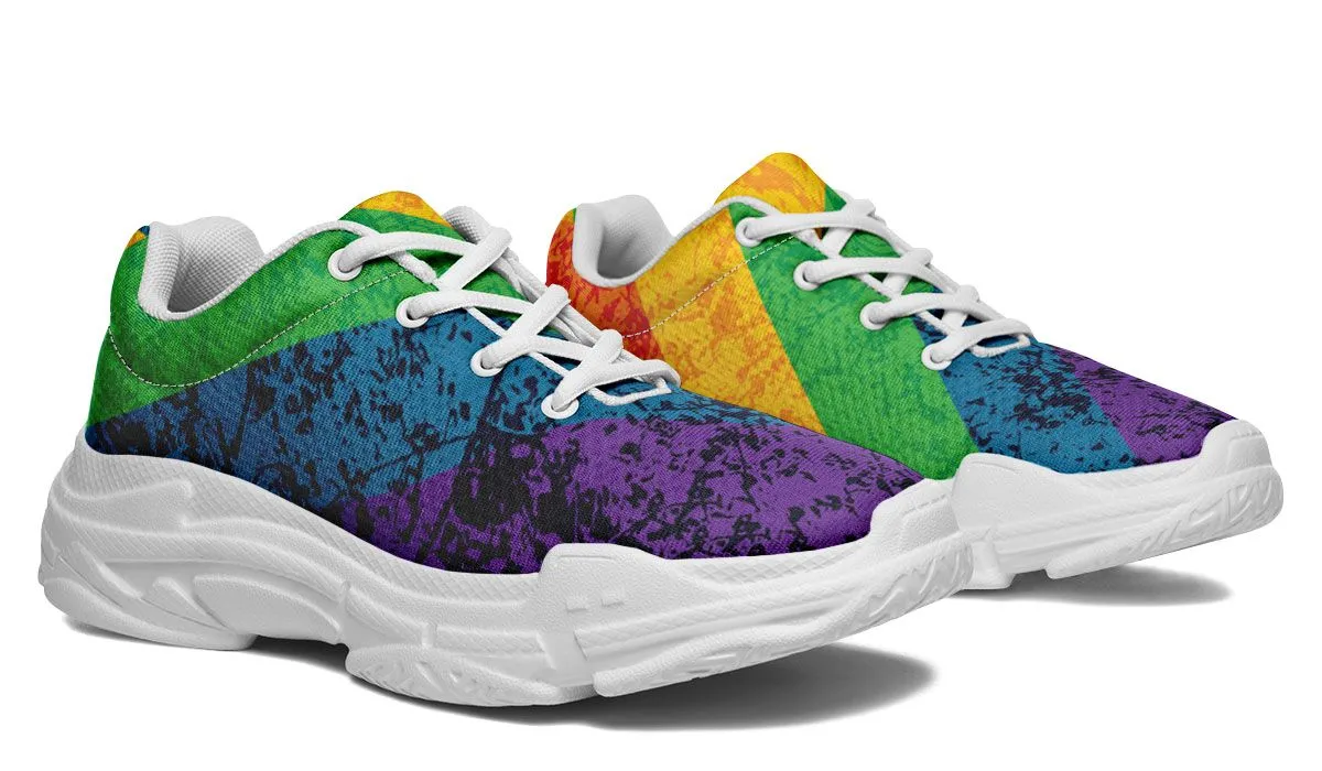 L G B T Q Pride Shoe Chunky Sneakers