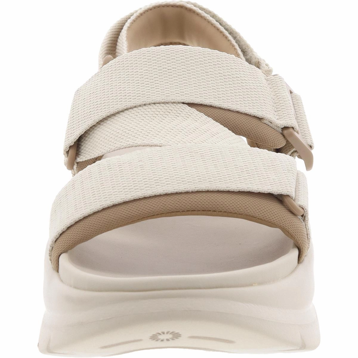 La Camp Womens Strappy Man Made Flatform Sandals