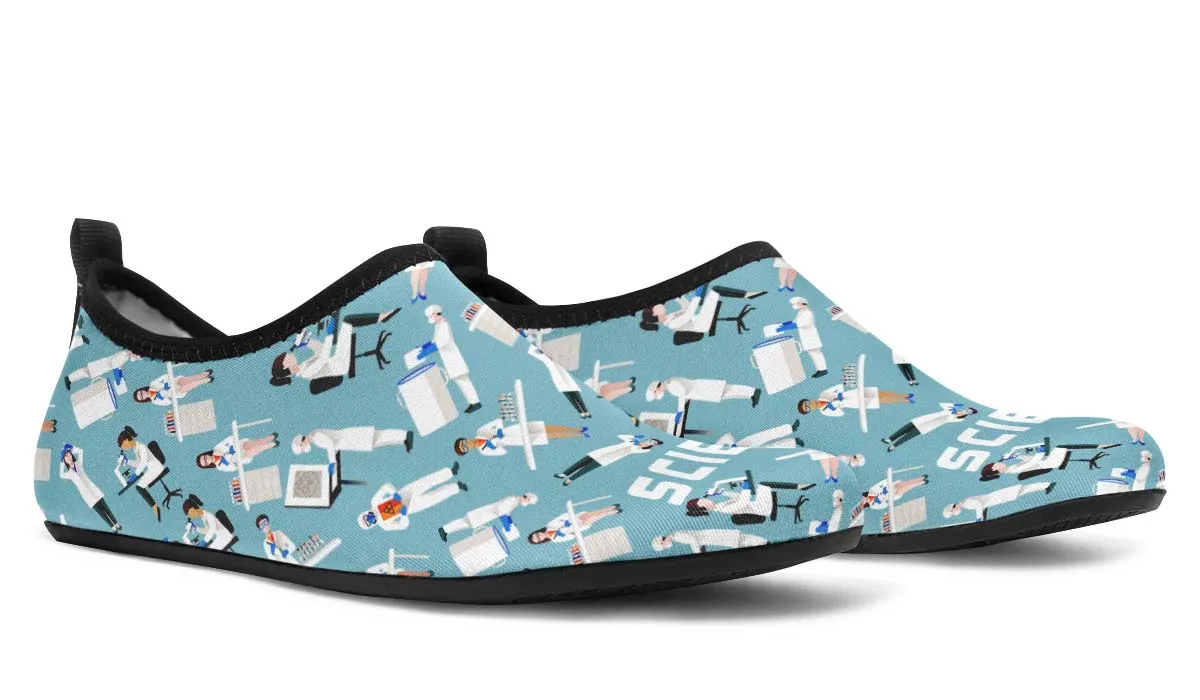 Lab Coat Aqua Barefoot Shoes