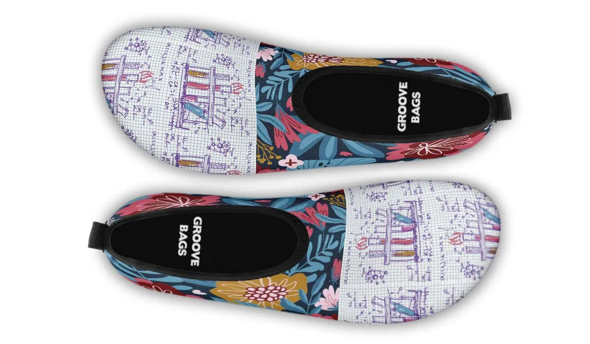 Lab Graph Paper Aqua Barefoot Shoes