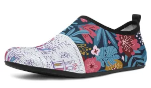Lab Graph Paper Aqua Barefoot Shoes