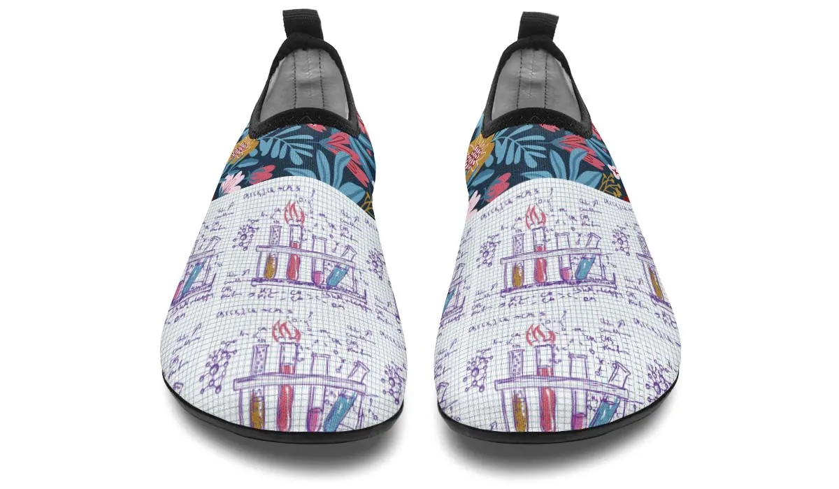 Lab Graph Paper Aqua Barefoot Shoes