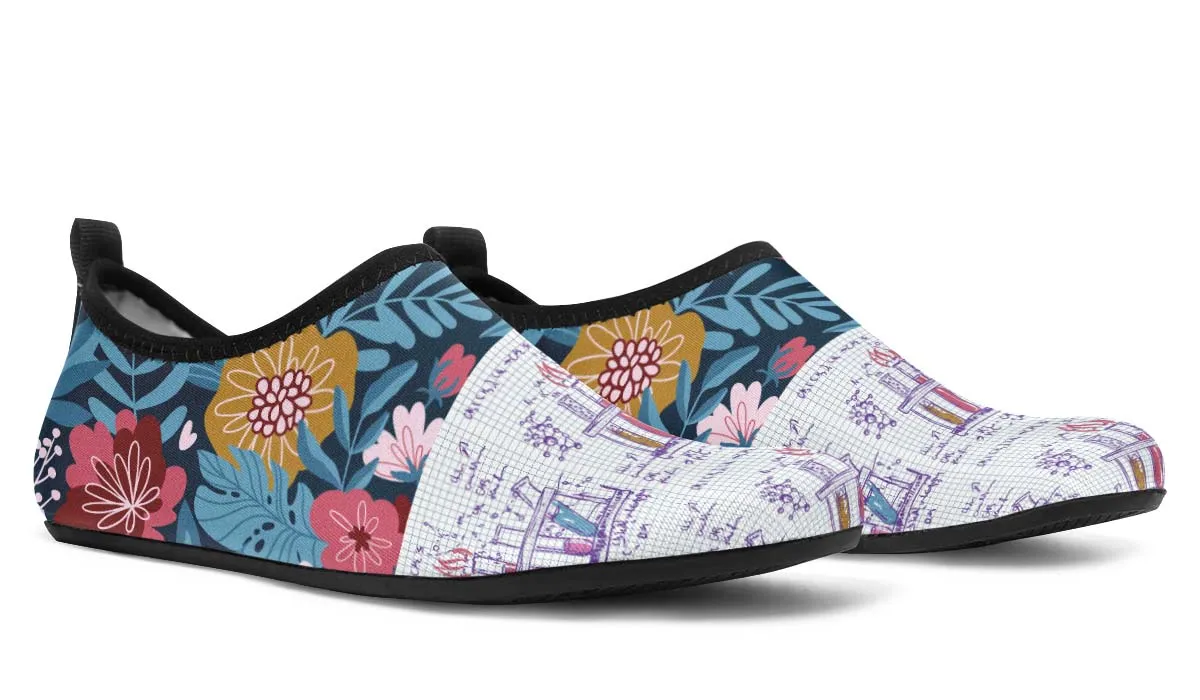 Lab Graph Paper Aqua Barefoot Shoes