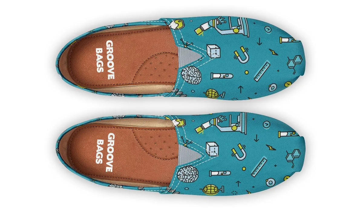 Laboratory Equipment Icons Casual Shoes