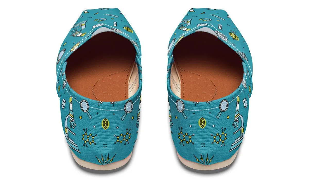 Laboratory Equipment Icons Casual Shoes