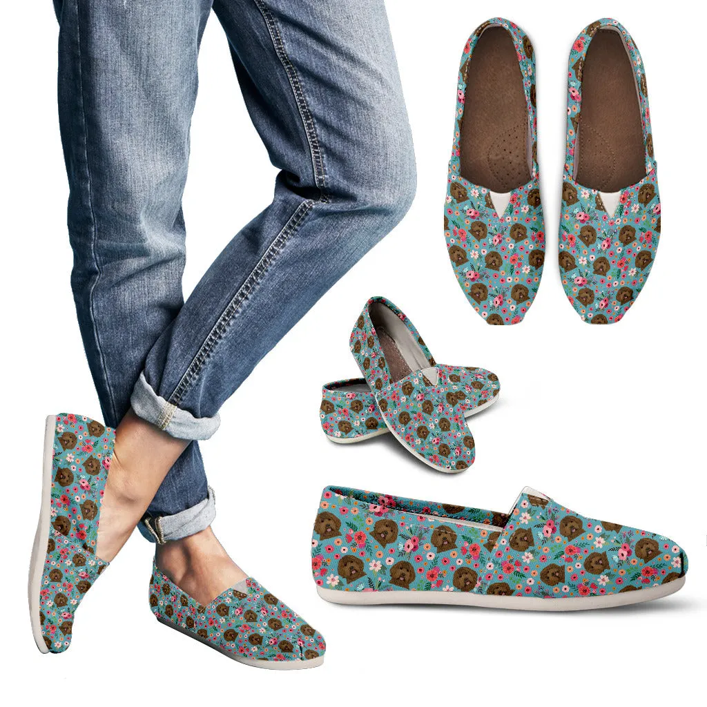 Labradoodle Flower Casual Shoe