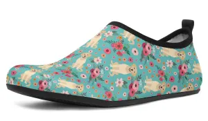 Labrador Flower Aqua Barefoot Shoes