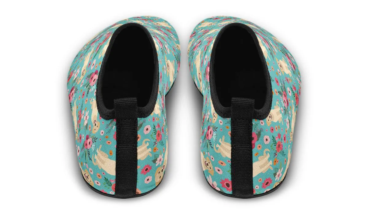 Labrador Flower Aqua Barefoot Shoes