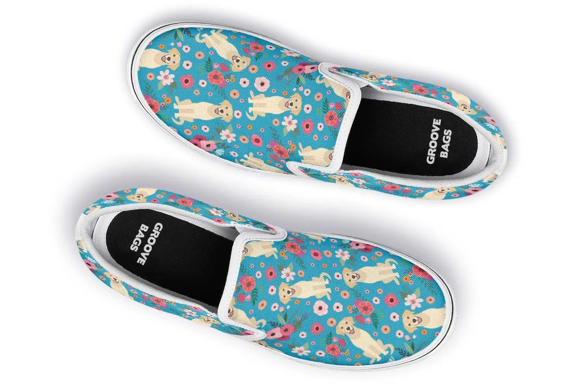 Labrador Flower Slip-On Shoes