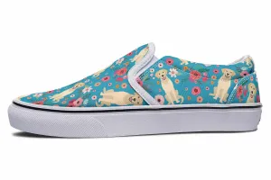 Labrador Flower Slip-On Shoes