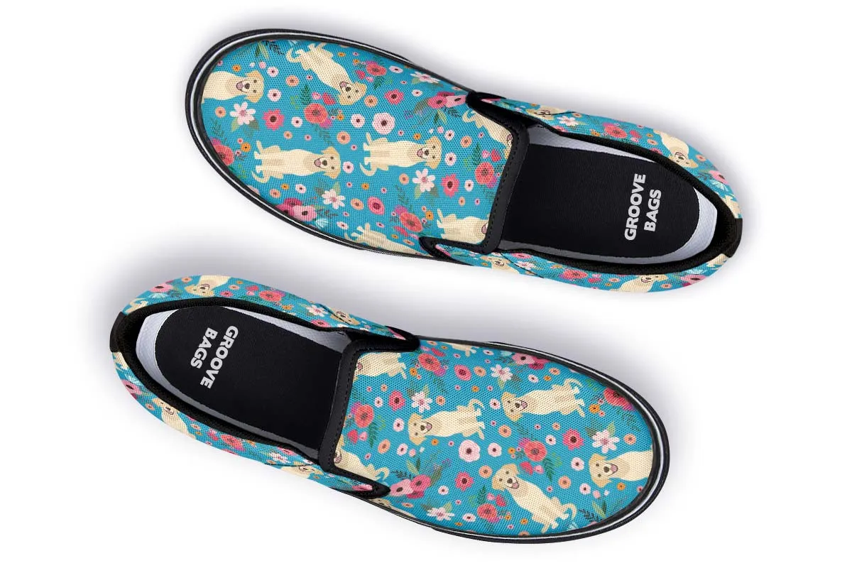 Labrador Flower Slip-On Shoes