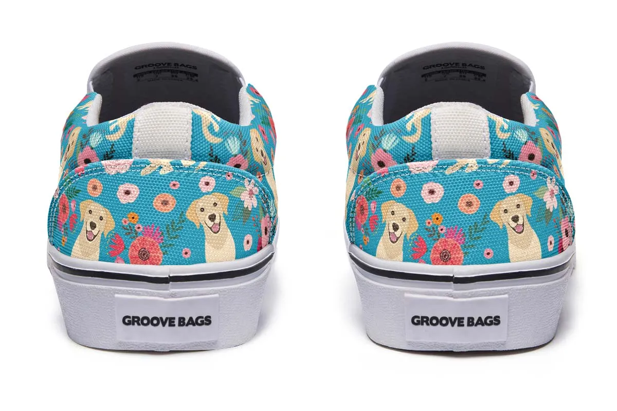 Labrador Flower Slip-On Shoes