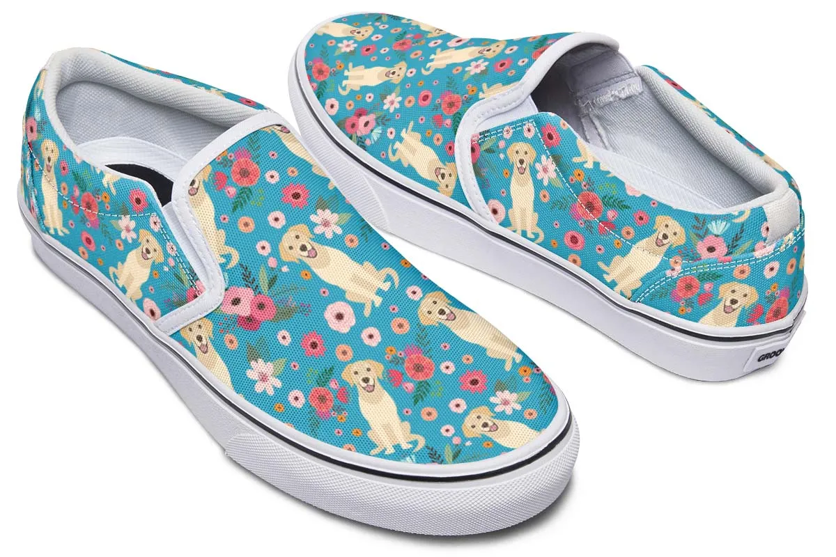 Labrador Flower Slip-On Shoes
