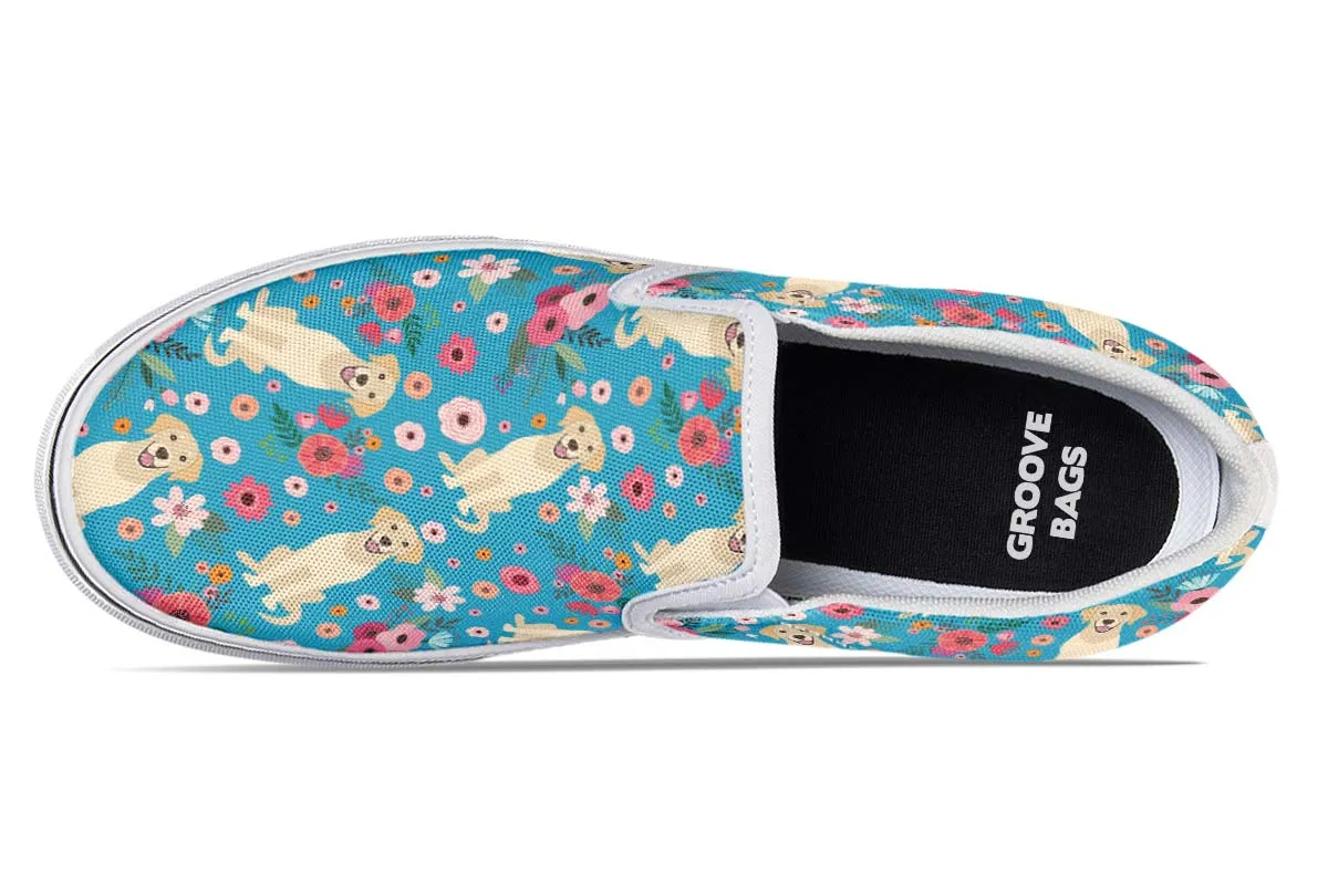 Labrador Flower Slip-On Shoes