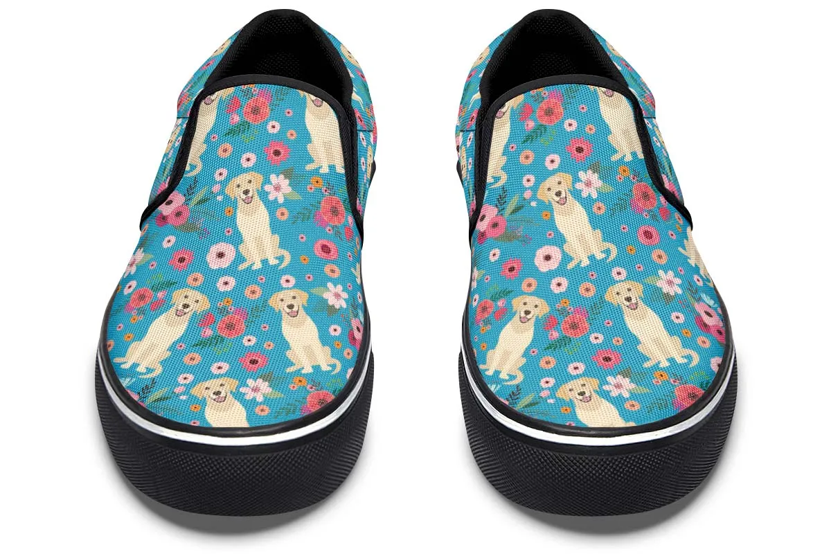 Labrador Flower Slip-On Shoes