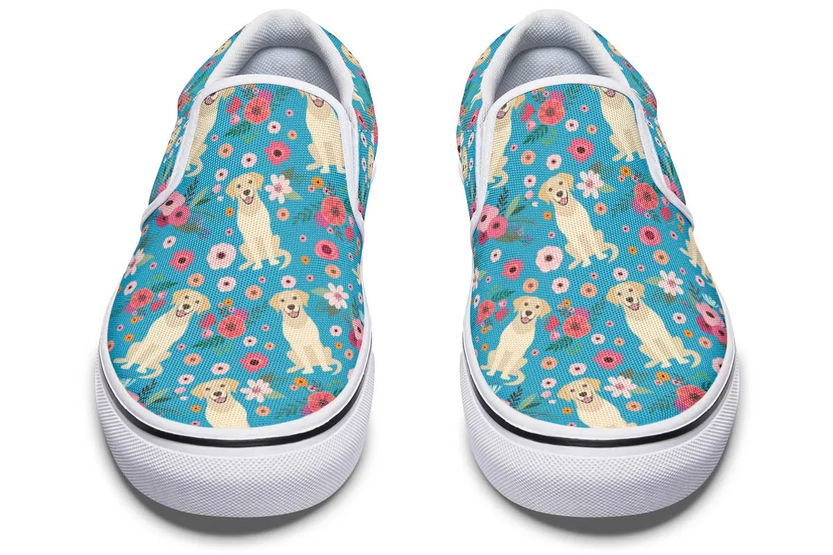 Labrador Flower Slip-On Shoes