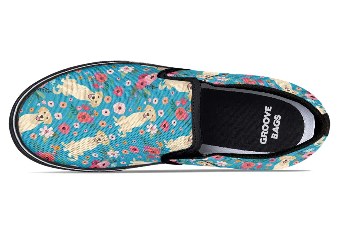 Labrador Flower Slip-On Shoes
