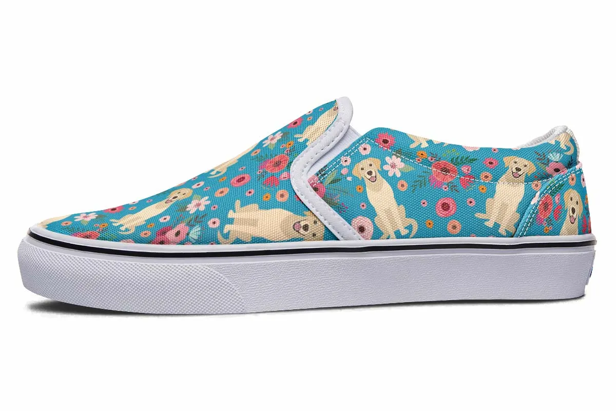 Labrador Flower Slip-On Shoes