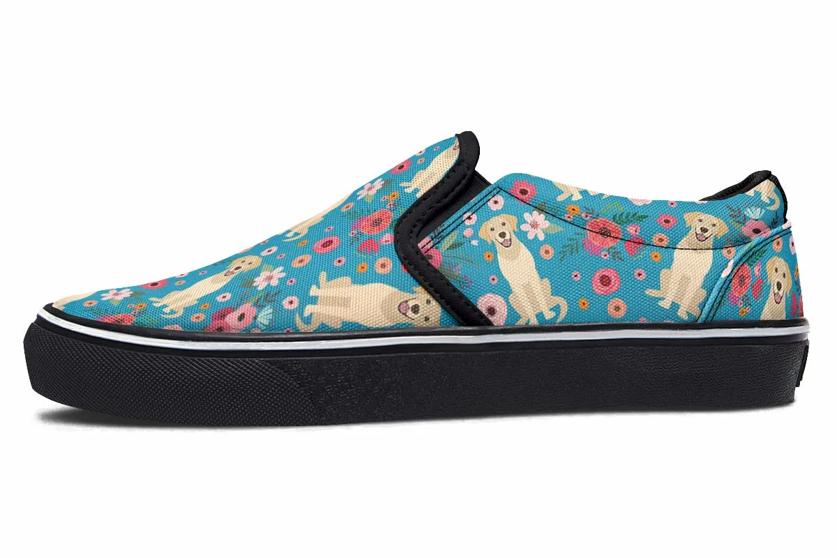 Labrador Flower Slip-On Shoes