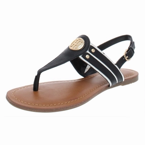 Lavas Womens Faux Leather Thong Flats