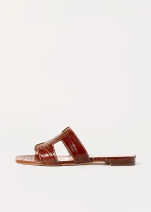 Leather Cutout Sandal