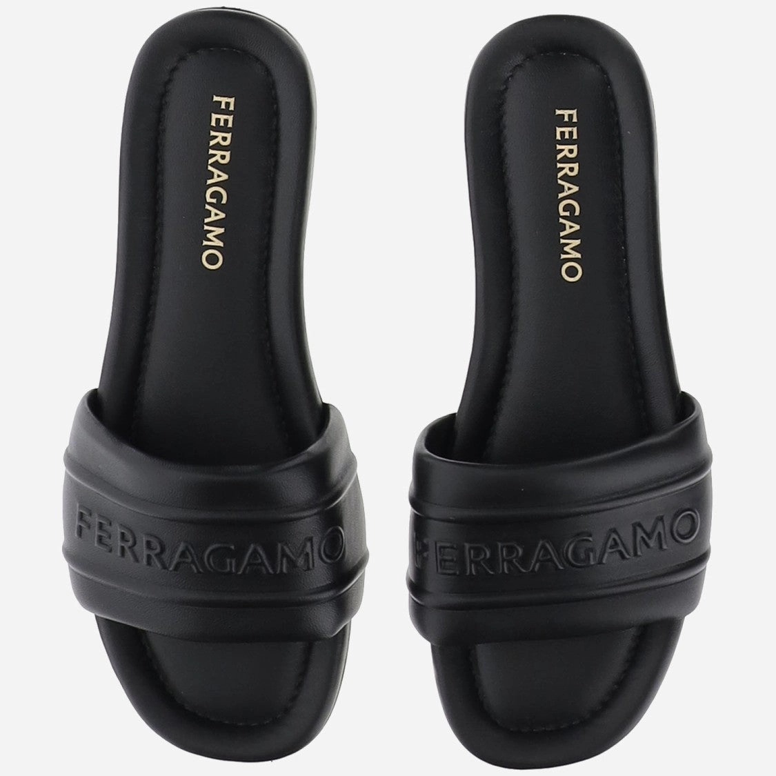 Leather Sandals With Logo