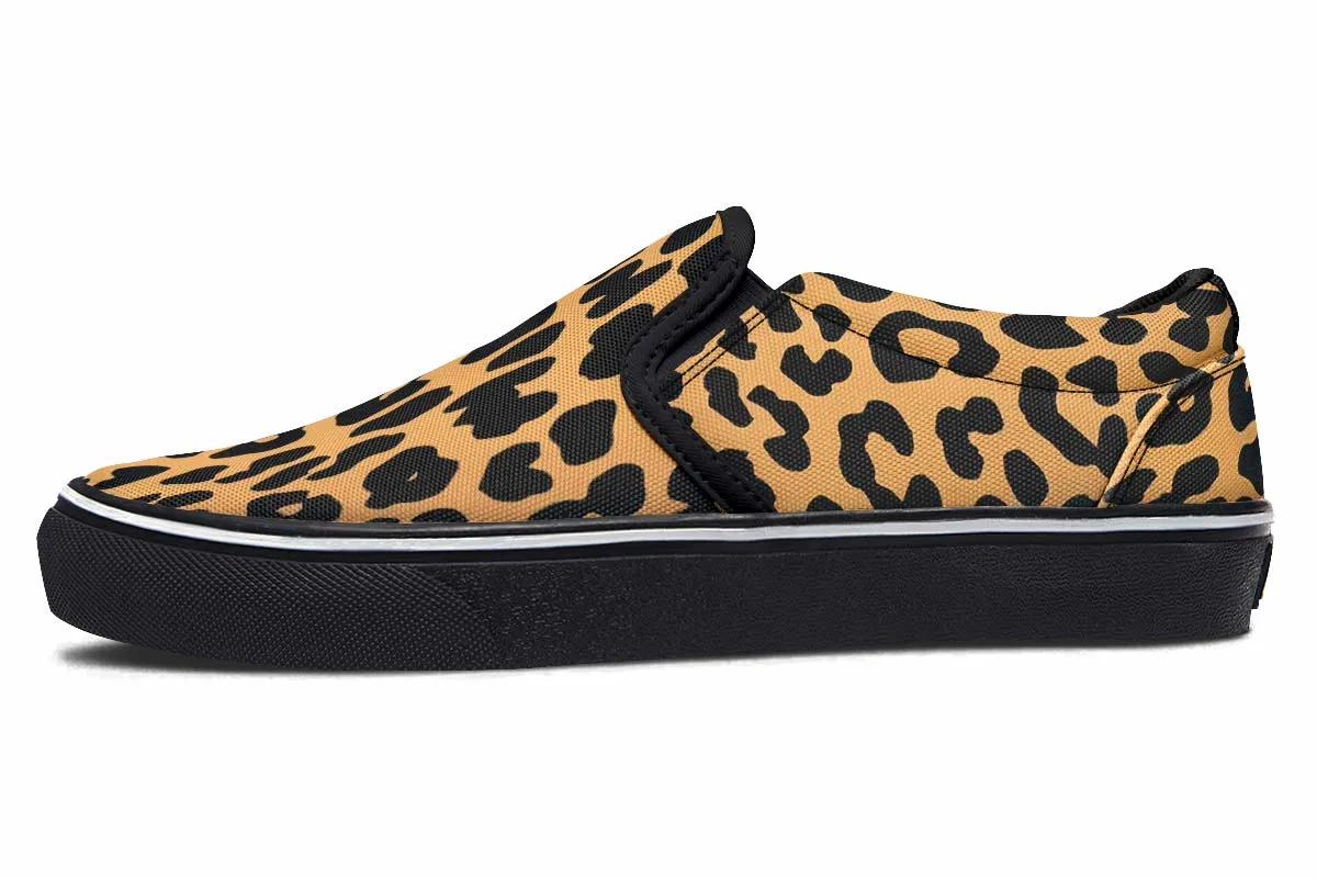 Leopard Print Slip-On Shoes