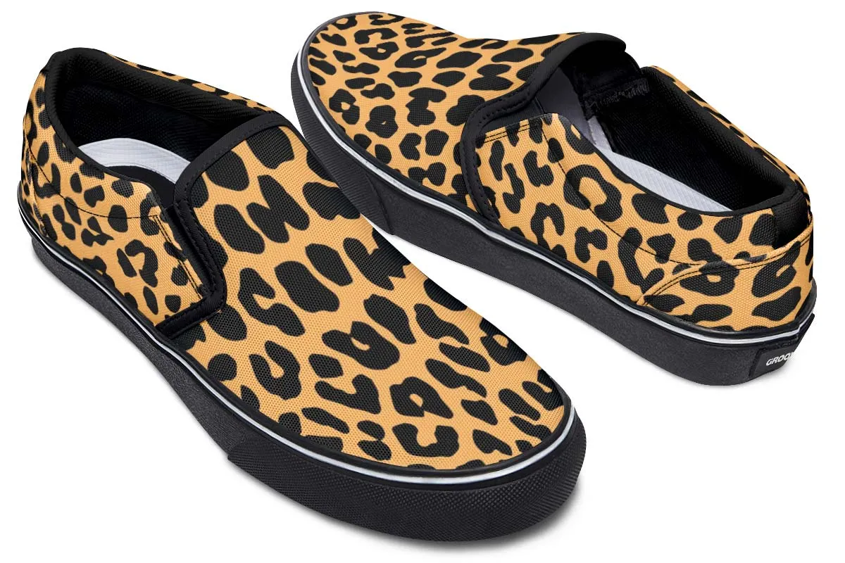 Leopard Print Slip-On Shoes